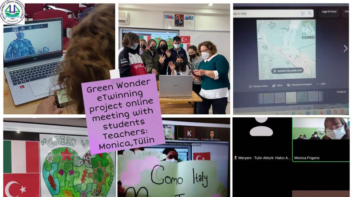 Green Wonder uluslararası etwinning projemizde öğrencilerimiz çevrim içi görüştüler.