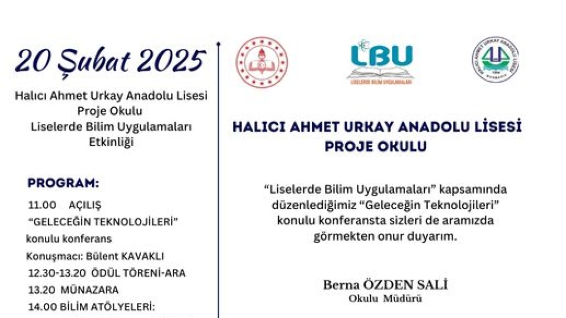 LİSELERDE BİLİM UYGULAMALRI